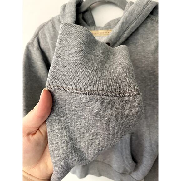 Y2K Hollister Heather Gray Soft & Thick Branded Logo Letter Hoodie S - Picture 10 of 10